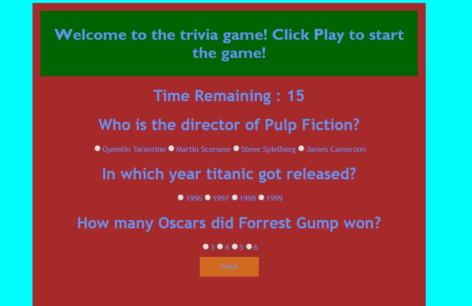 Hollywood Trivia image