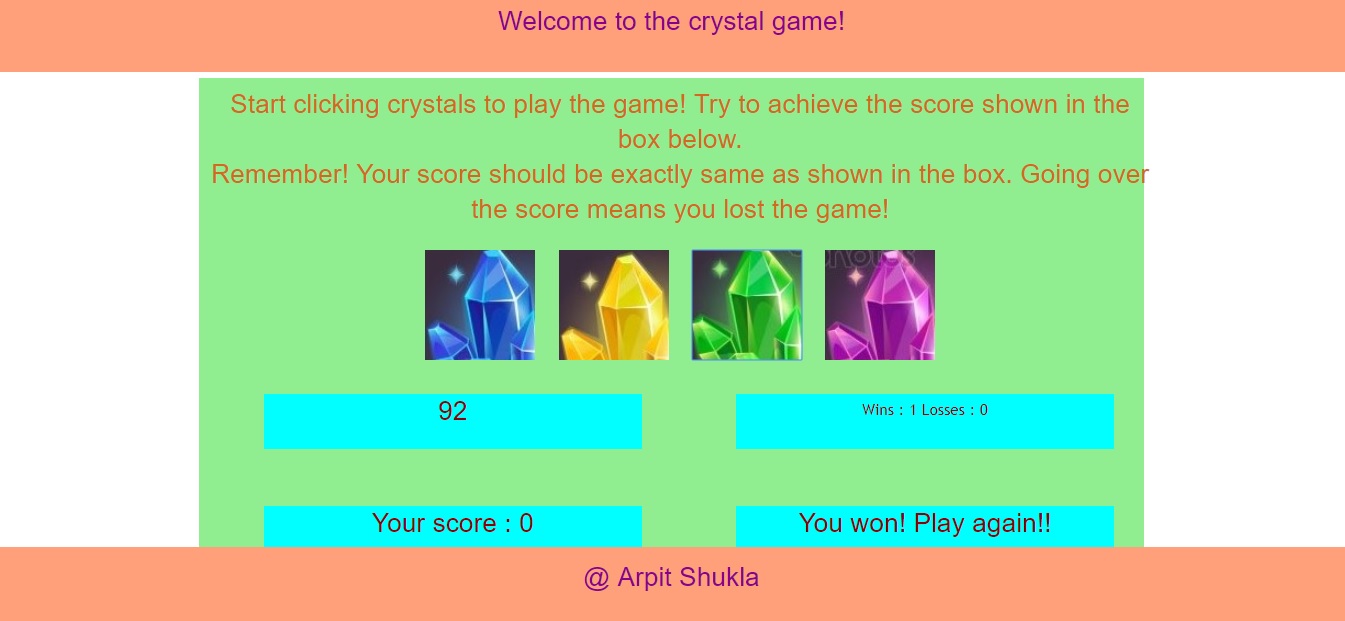 Crystal game image